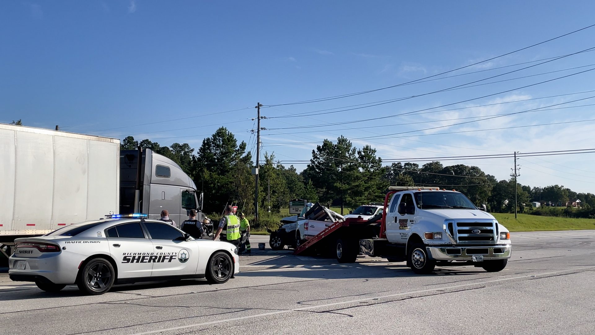 accident with a police vehicle